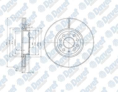 DELPHI BG3953C Fren Diski Tk On Boyali Audi A3 Tt Seat Alhambra Leon Skoda Octavia Superb Yeti Vw Caddy Eos Golf Jetta Passat Passat Cc Scirocco Sharan Tiguan Touran 08/02>